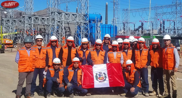 Equipo de ELENGY en una subestaci&oacute;n el&eacute;ctrica